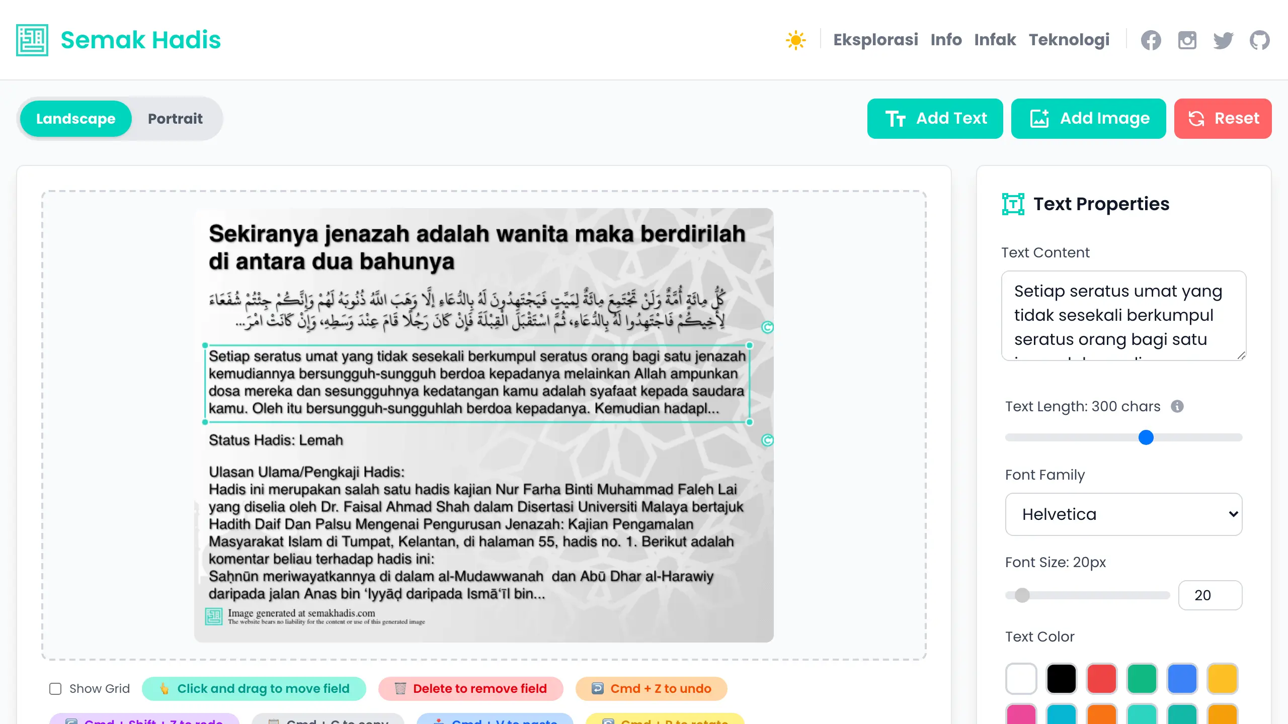 Langkah 2: Edit Teks